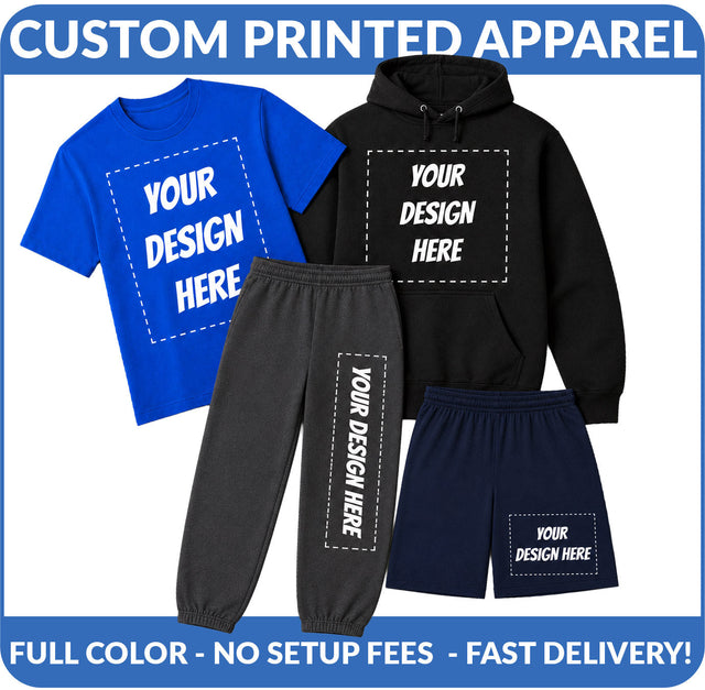 Custom Shirts, Hoodies, Sweatpants & More