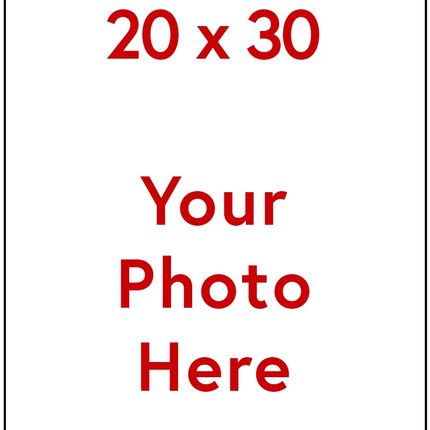 20 x 30 Custom Photo Enlargement - Portrait