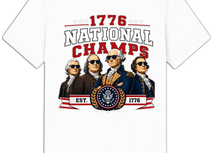 USA FOUNDING FATHERS NATIONAL CHAMPS STYLE AMERICA 250 T-SHIRT