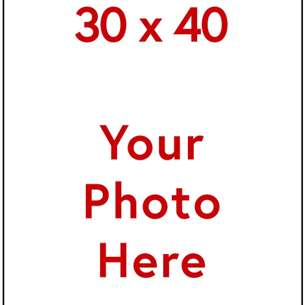 30 x 40 Custom Photo Enlargement - Portrait