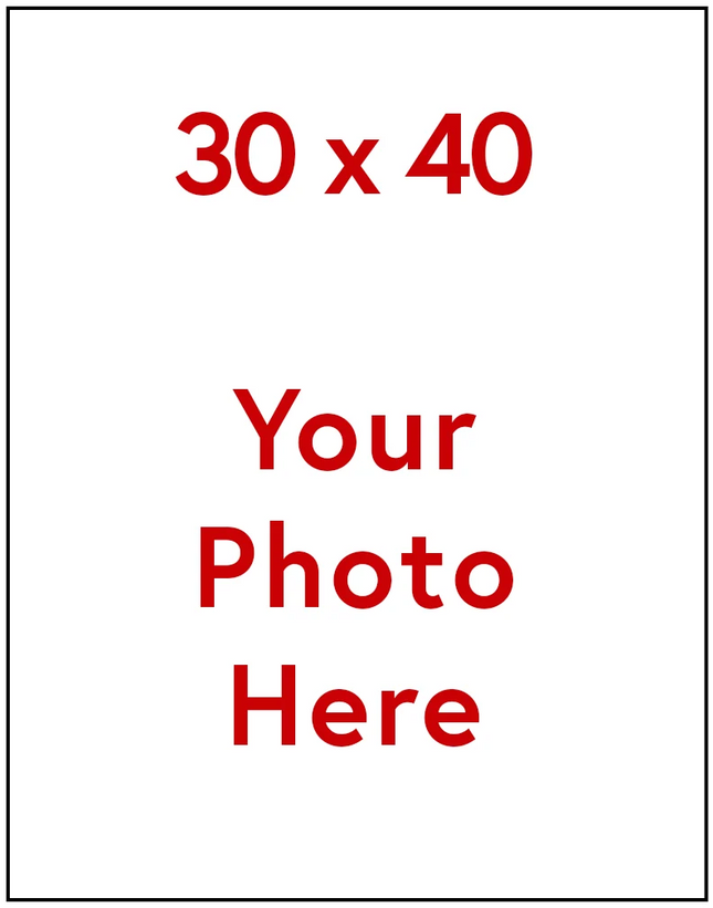 30 x 40 Custom Photo Enlargement - Portrait