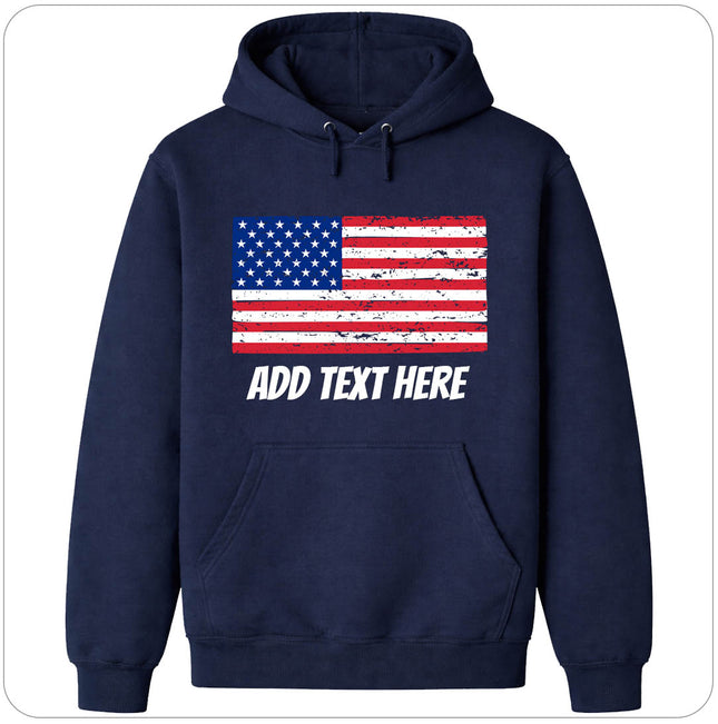 Create your own Custom USA Flag Hoodie