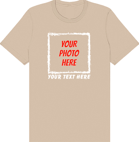 Custom T-Shirt Cartoon Your Photo with Frame Option (Premium Bella Canvas Shirt)