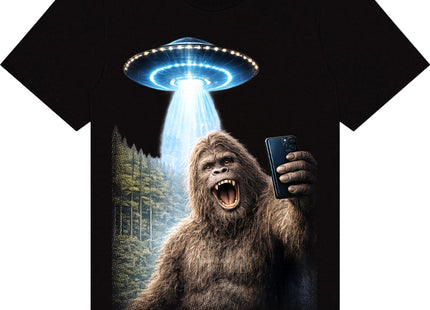 Bigfoot Selfie with UFO Shirt