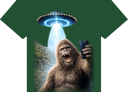 Bigfoot Selfie with UFO Shirt