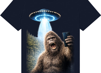 Bigfoot Selfie with UFO Shirt