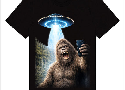 Bigfoot Selfie with UFO Shirt