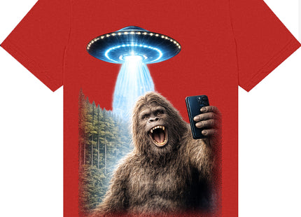 Bigfoot Selfie with UFO Shirt