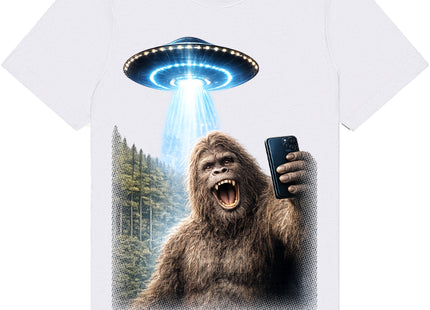 Bigfoot Selfie with UFO Shirt