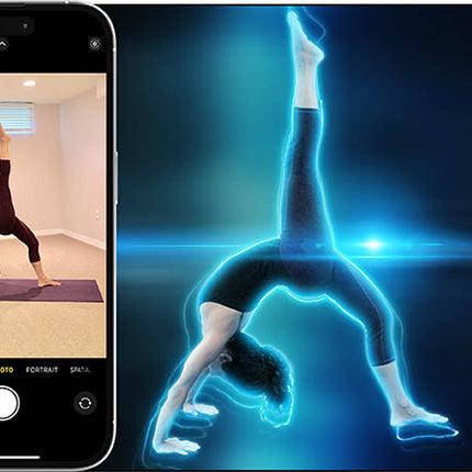 Custom Blue Holographic Glow Template Photo Enlargement - Sizes 8"x10" to 40"x60"