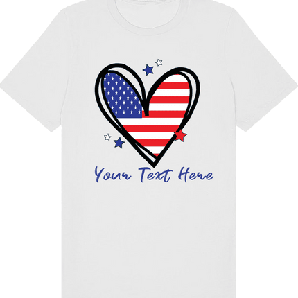 Custom USA Flag T-Shirt