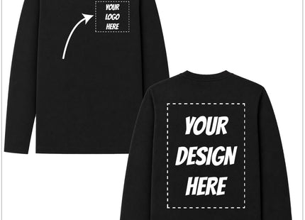 Custom Long Sleeve Shirt - Left Pocket and Back