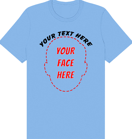 Custom Kids Face Cutout T-Shirt