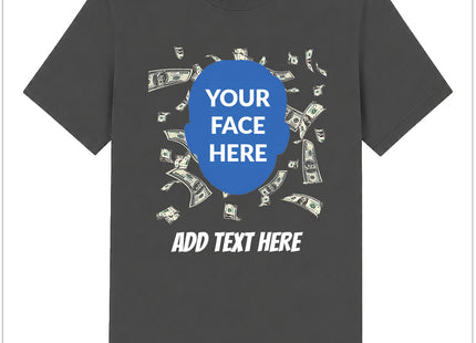 Custom Falling Money Photo Cutout Shirt