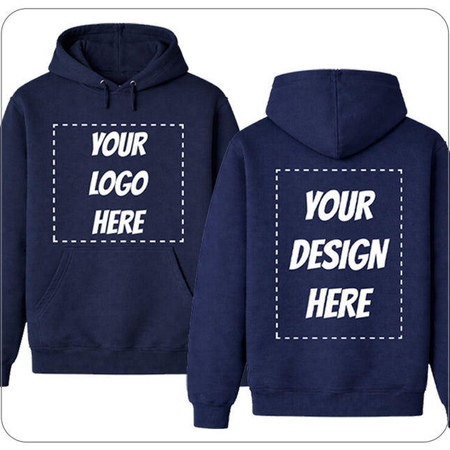 2-Sided Custom Hoodie - Print on the Front and Back (B2B Pricing - MUST BUY 12)