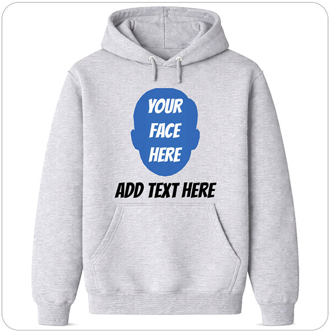 Custom Face Cutout Hoodie - Cartoon or Photo Realistic