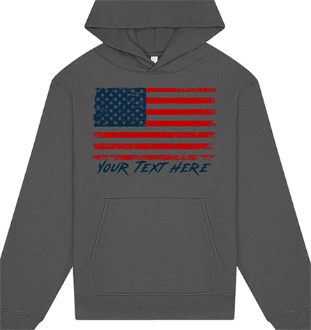 Create your own Custom USA Flag Hoodie