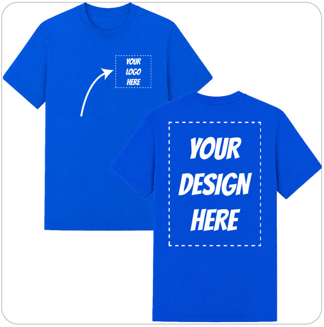 Custom T-Shirt - Print on Left Pocket and Back
