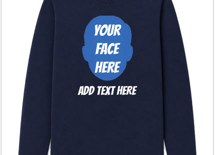 Custom Long Sleeve Face Cutout Shirt