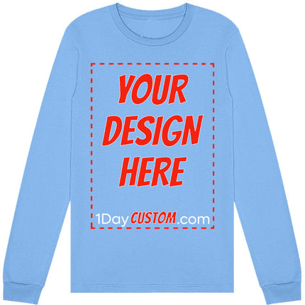 Custom Long Sleeve Shirt - Use Your Photos, Logo, Design and Text