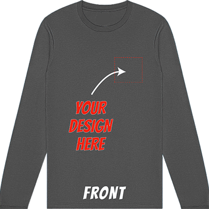 Custom Long Sleeve Shirt - Left Pocket and Back