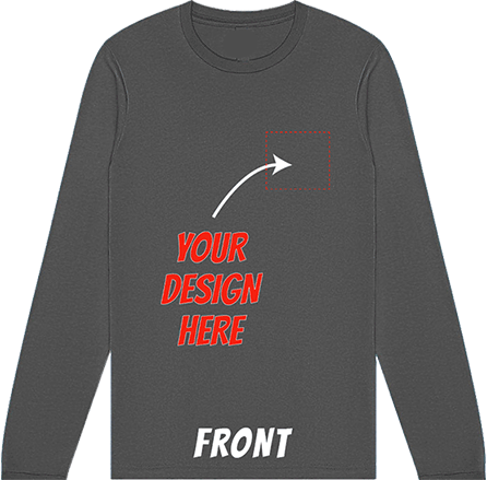 Custom Long Sleeve Shirt - Left Pocket and Back