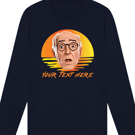 Custom Long Sleeve Sunset Face Cutout Shirt