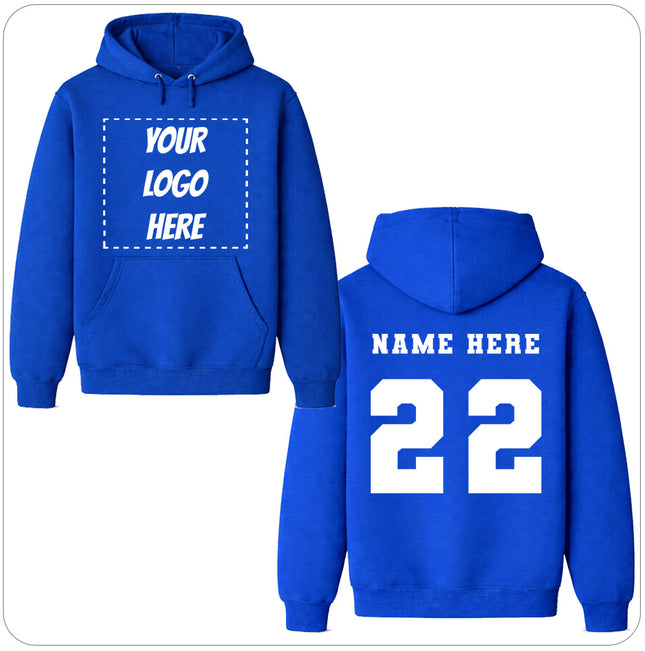 Custom Sports Jersey Hoodie - Print on Front and Back
