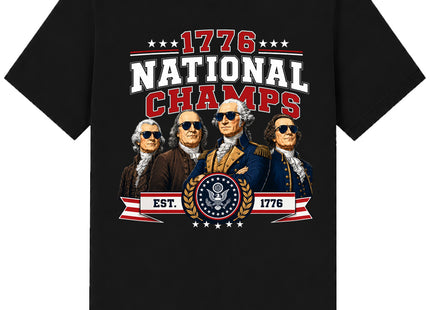 USA FOUNDING FATHERS NATIONAL CHAMPS STYLE AMERICA 250 T-SHIRT