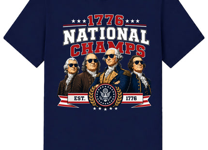 USA FOUNDING FATHERS NATIONAL CHAMPS STYLE AMERICA 250 T-SHIRT