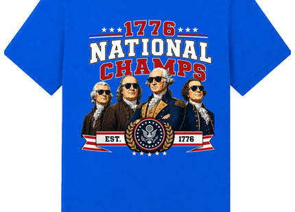 USA FOUNDING FATHERS NATIONAL CHAMPS STYLE AMERICA 250 T-SHIRT