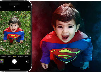 Custom Double Light and Smoke Template Photo Enlargement - Sizes 8"x10" to 40"x60"