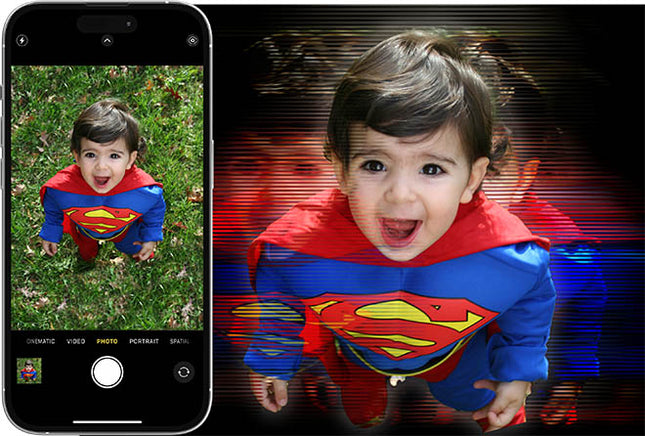 Custom Holographic Template Photo Enlargement - Sizes 8"x10" to 40"x60"