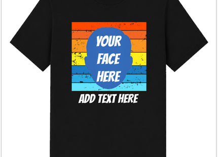 Custom T-Shirt - Sunset Face Cutout