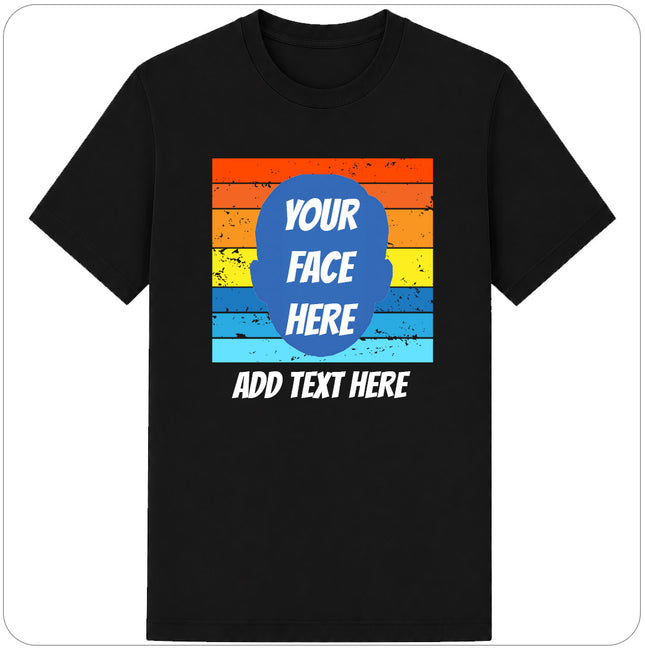 Custom T-Shirt - Sunset Face Cutout