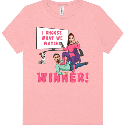 Custom T-Shirt - TV REMOTE CHAMPION! Show them who's in charge!