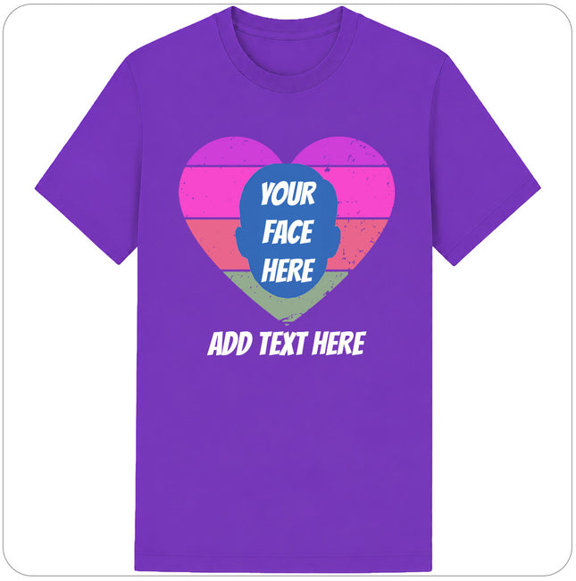 Custom Women's Sunset Face Cutout T-Shirt