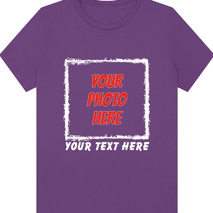 Custom Kids T-Shirt - Frame Your Photo (Cartoon Option)