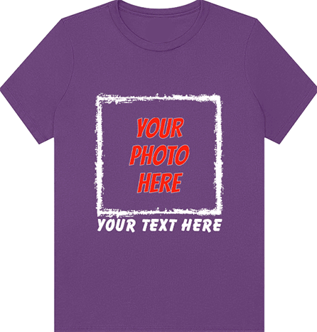 Custom Kids T-Shirt - Frame Your Photo (Cartoon Option)