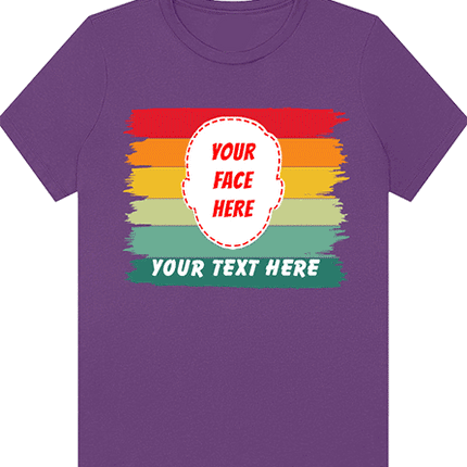 Custom Women's Sunset Face Cutout T-Shirt