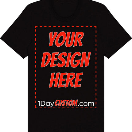 Custom T-Shirt -Use Your Photos, Logo, Design and Text (Premium Bella Canvas Shirt)