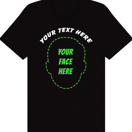 Custom Face Cutout T-Shirt (Premium Bella Canvas Shirt)